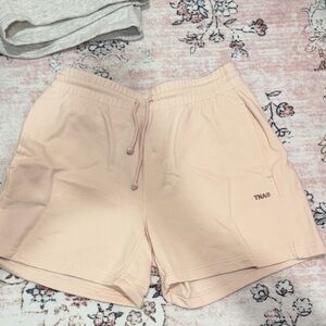 TNA Women's Pastel Pink Athletic Sweat Shorts